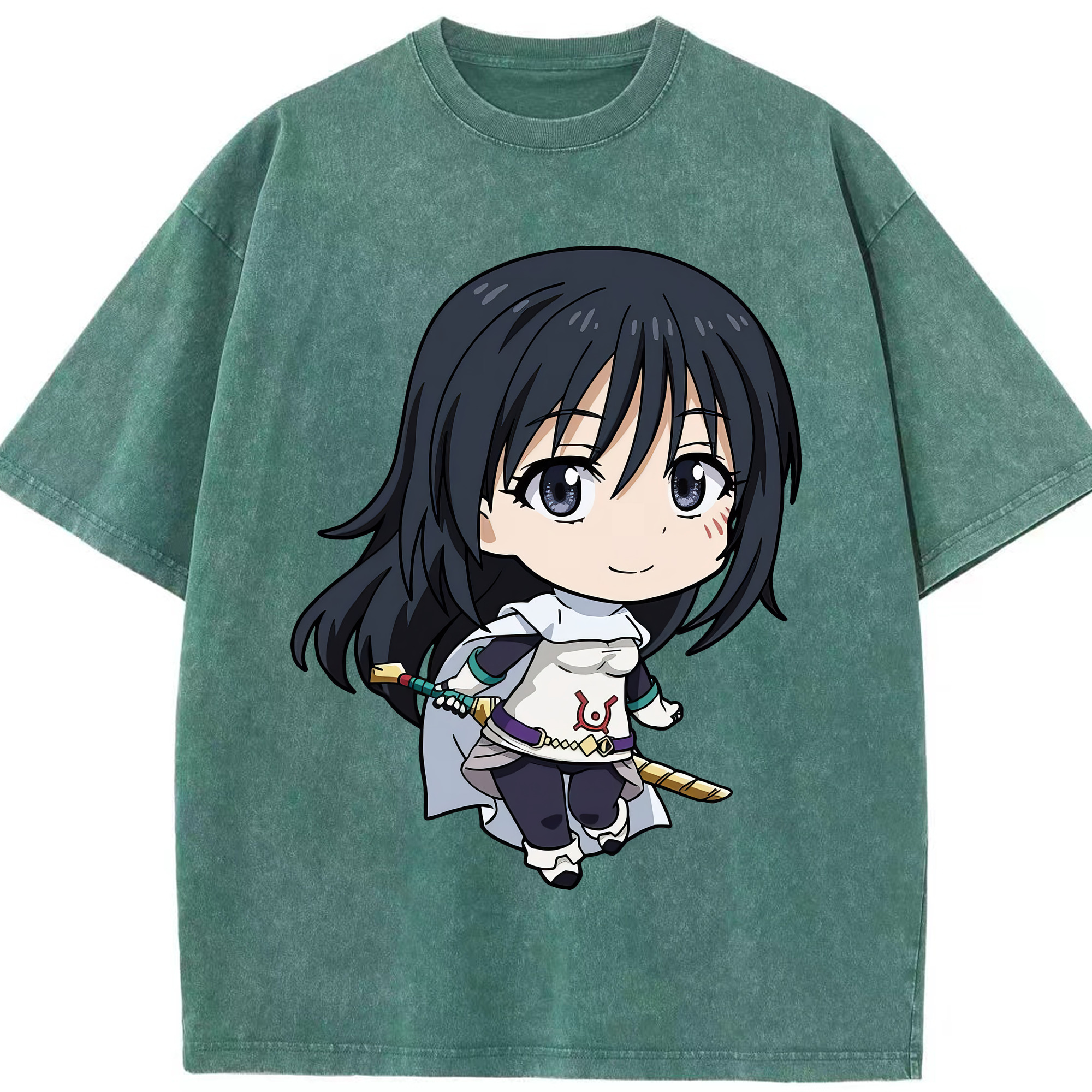 （画像用） 転スラ Regarding Reincarnated to Slime 綿100% ヴィンテージ風 半袖Tシャツ（フロントプリント）